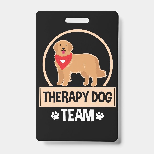 Therapy Dog Team ID Badge (Front)