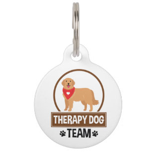 Therapy Dog Team Pet Tag