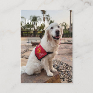 Therapy Dog Trading Card for Therapy Dog Visits