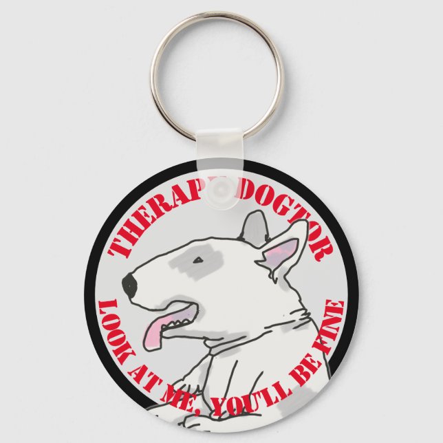 Therapy Dogtor Key Ring (Front)