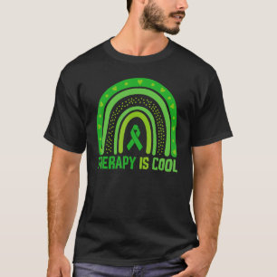 Therapy Is Cool Mental Health Awareness Rainbow Gr T-Shirt