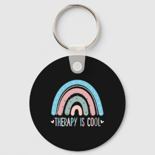 Therapy Is Cool Mental Health Awareness Therapist Key Ring