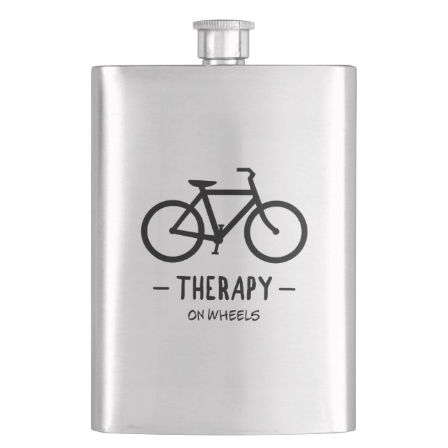 Therapy On Wheels Hip Flask (Front)