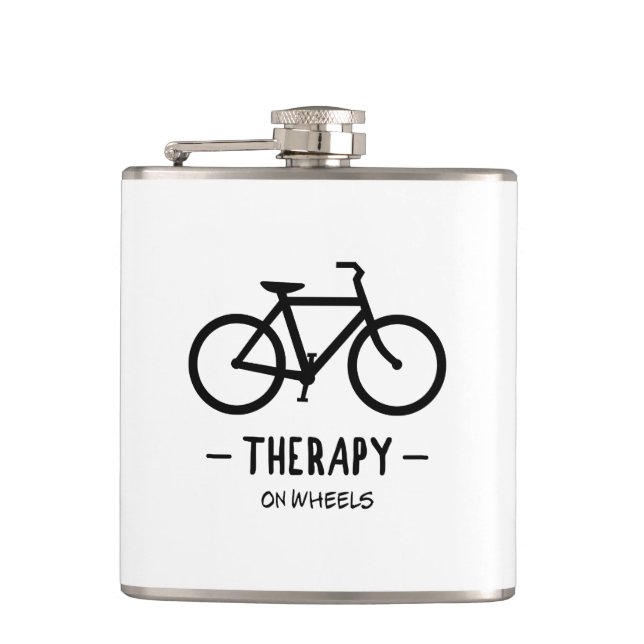 Therapy On Wheels Hip Flask (Front)