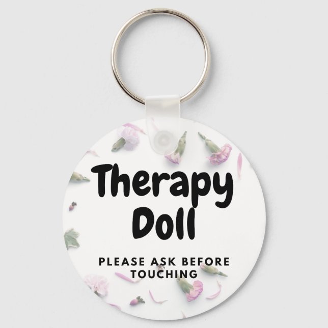 Therapy Reborn Keychain Please Ask Before Touching (Front)