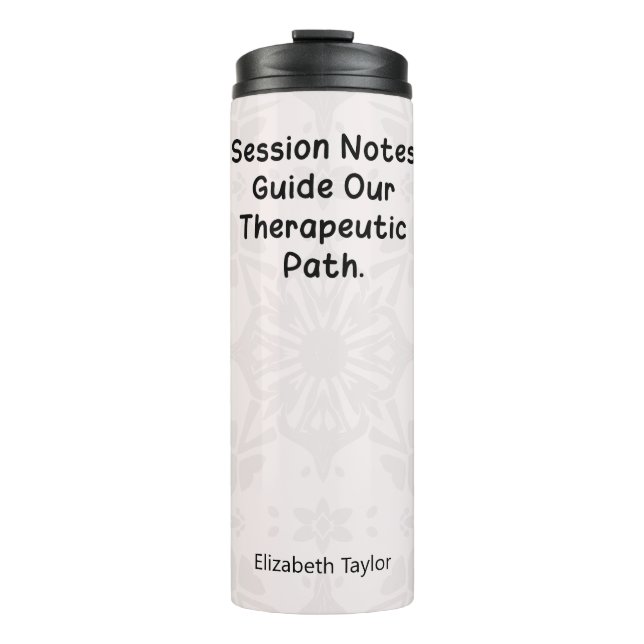 Therapy Session Notes Guide Our Healing Path Thermal Tumbler (Front)