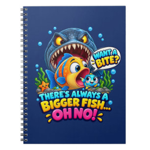 There Always Bigger Fish Oh No Funny Ocean Notebook