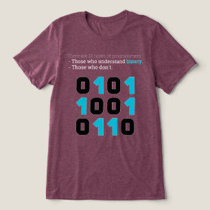 There Are 10 Types of Programmers – Binary Joke  Tri-Blend Shirt