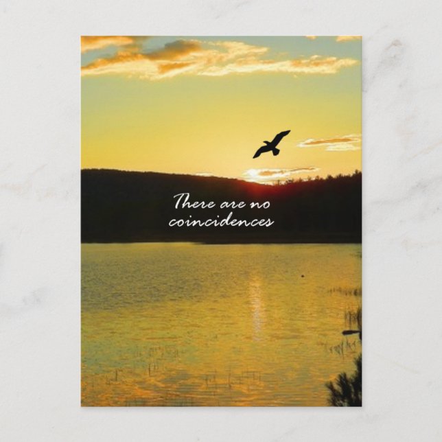There Are No Coincidences Postcard (Front)