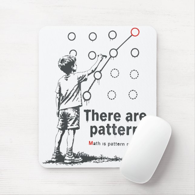 There_are_patterns Mouse Pad (With Mouse)