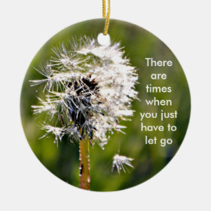 There are times when you just have to let go ceramic tree decoration