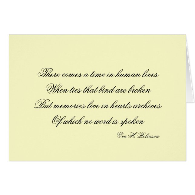 There comes a time... (Front Horizontal)