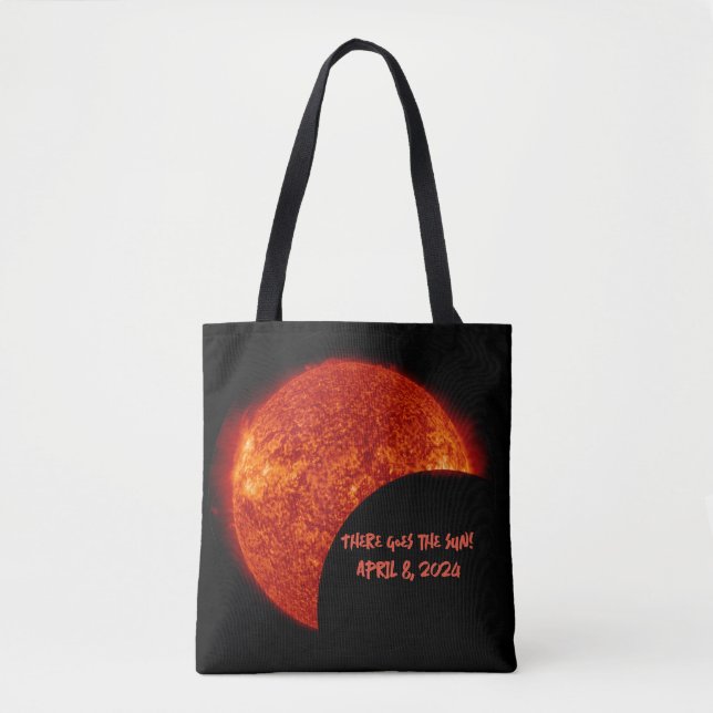 There goes the Sun - Double-Sided Eclipse Tote Bag (Front)