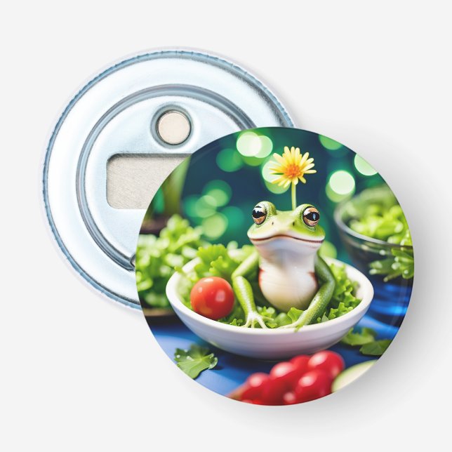 There Is A Frog In My Salad Bottle Opener (Front)