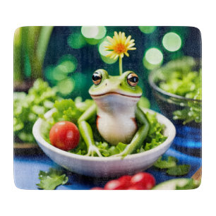 There Is A Frog In My Salad Cutting Board