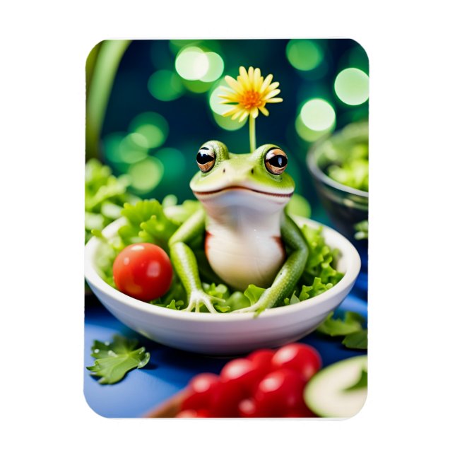 There Is A Frog In My Salad Magnet (Vertical)