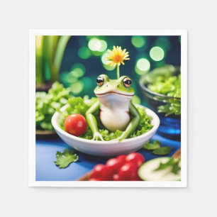 There Is A Frog In My Salad Napkin