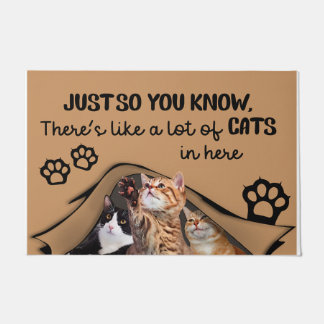There Is A Lot Of Cats In Here, Indoor Mat