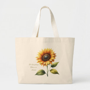 There is a Season Big Sunflower Tote Bag