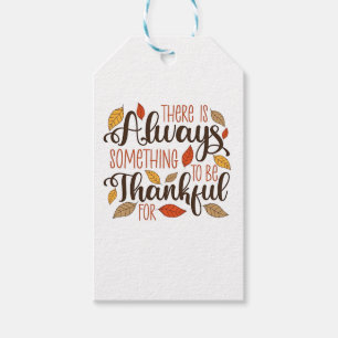 There is always something to be thankful for gift tags