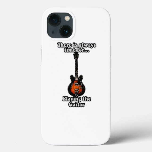 There is always time for playing the guitar. retro Case-Mate iPhone case (Back)