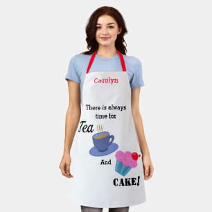 There is always time for tea and cake personalised apron