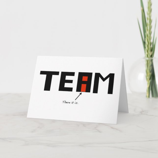 There is an i in "team" card (Front)
