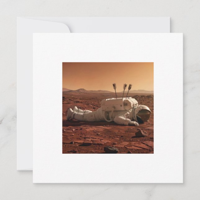 THERE IS LIFE ON MARS  CARD (Front)