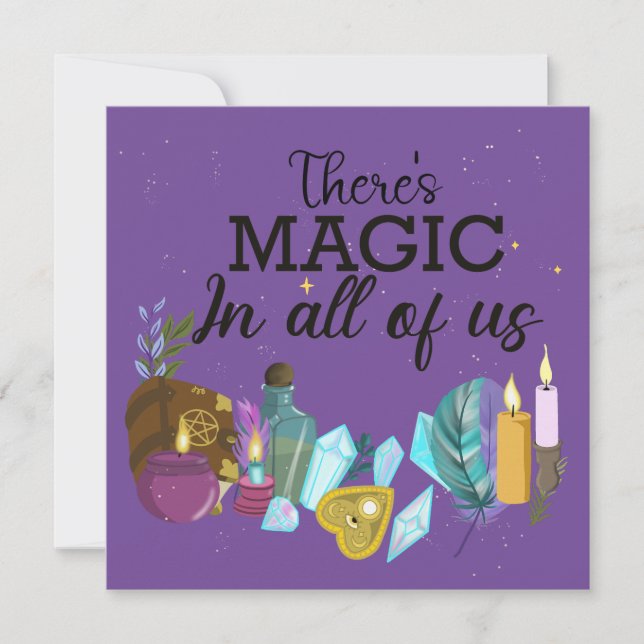 There is magic in all of us  invitation (Front)