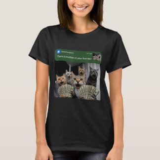 There is motion at front door funny cat motion mem T-Shirt