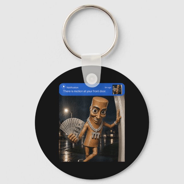 There Is Motion At Front Tung Tung Tung Sahur Key Ring (Front)