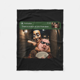 There Is Motion At Your Front Door Tung Sahur Kids Fleece Blanket