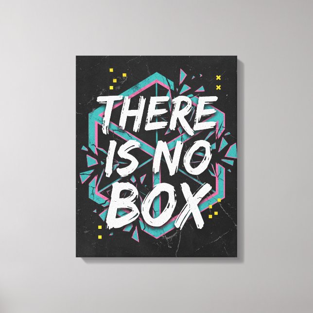 There Is No Box Creative Thinking Canvas Print (Front)