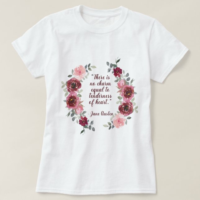 There is No Charm Austen Quote Women's  T-Shirt (Design Front)