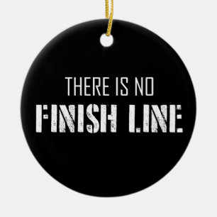 There Is No Finish Line Ceramic Tree Decoration