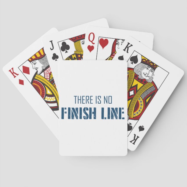 There Is No Finish Line Playing Cards (Back)