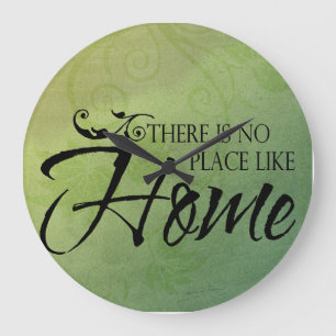 There is no place like home large clock