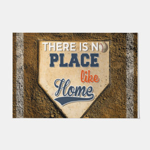There Is No Place Like Home Mat, Baseball Doormat