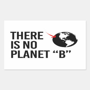 There is no Plan(et) B Rectangular Sticker