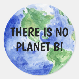There is NO Planet B Classic Round Sticker