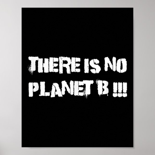 There Is No Planet B Climate Change Environmental  Poster (Front)