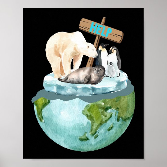 There Is No Planet B  Climate Change Poster (Front)
