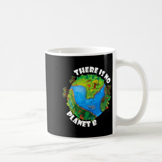 There Is No Planet B - Earth Day Climate Change St Coffee Mug (Right)
