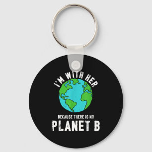 There Is No Planet B Ecology Nature Save The Plane Key Ring