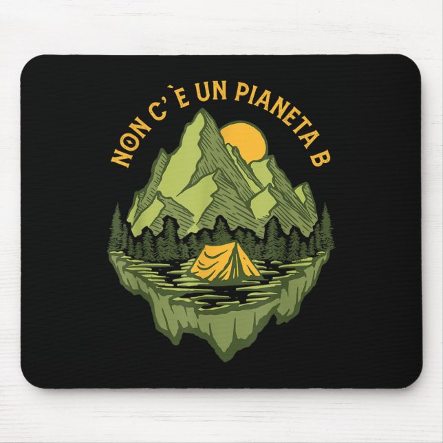 There Is No Planet B Mother Earth Environmental Mouse Pad (Front)