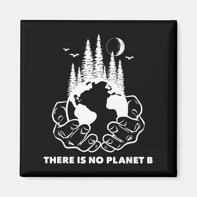 There Is No Planet B Save The Environment Nature E Magnet (Front)