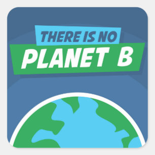 There Is No Planet B Square Sticker