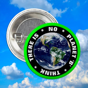 There is NO Planet B 'THINK' Extinct Rebellion 6 Cm Round Badge