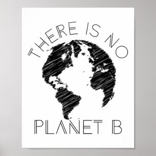 There Is No Planet B World Against Global Warming  Poster