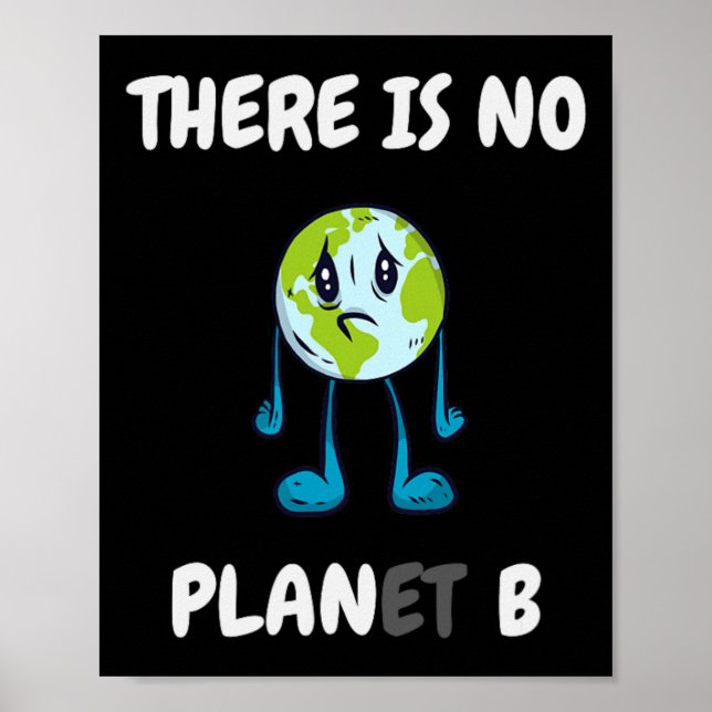 There Is No Planet (plan) B - Climate Change Activ Poster (Front)
